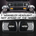 Square Dual Color Motorcycle Led Headlights