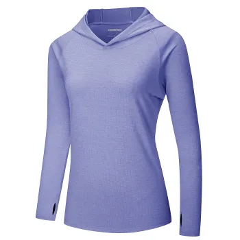 Customizable Women's Sun Protection Fishing Clothing: 13 Color Options, Long Sleeve Rash Guard Shirts with Hood and Breathable Fabric