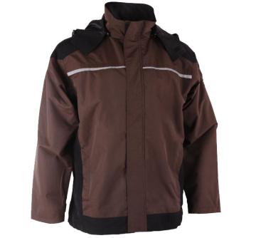 Khaki with black Winter Jacket