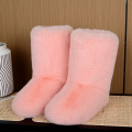 Women Rain Boots Snow Boots Fashion Faux Fur Boots Factory