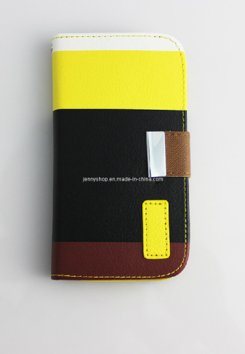 Mobile Phone Leather Case Black for Samsung S3 I9300