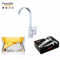 Pull Out Kitchen Sink Mixer Square Type Single Handle Brass Kitchen Mixer Taps Factory