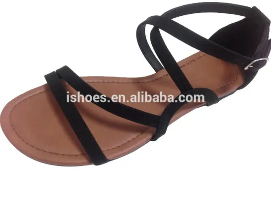2015 fancy new design fashion flat summer sandal for women