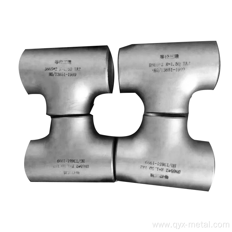 Customized Titanium Alloy Forged Tee Pipe Fittings
