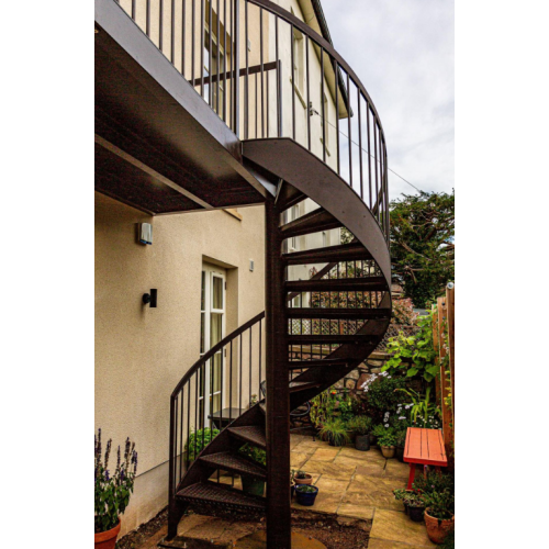 MS2025 درج حلزوني خارجي مجلفن ومرشوش باللون الأسود مضاد للصدأ