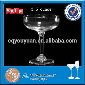 3oz flint martini glass hand blown margarita glass