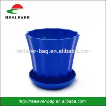 Simple design colorful cheap plastic flower pots