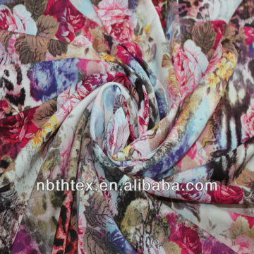 rayon printed design fabric