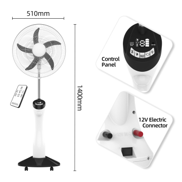 Newest Portable Rechargeable Solar Fans with Lights