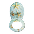 Duroplast Soft Close Toilet Seat in starfish pattern