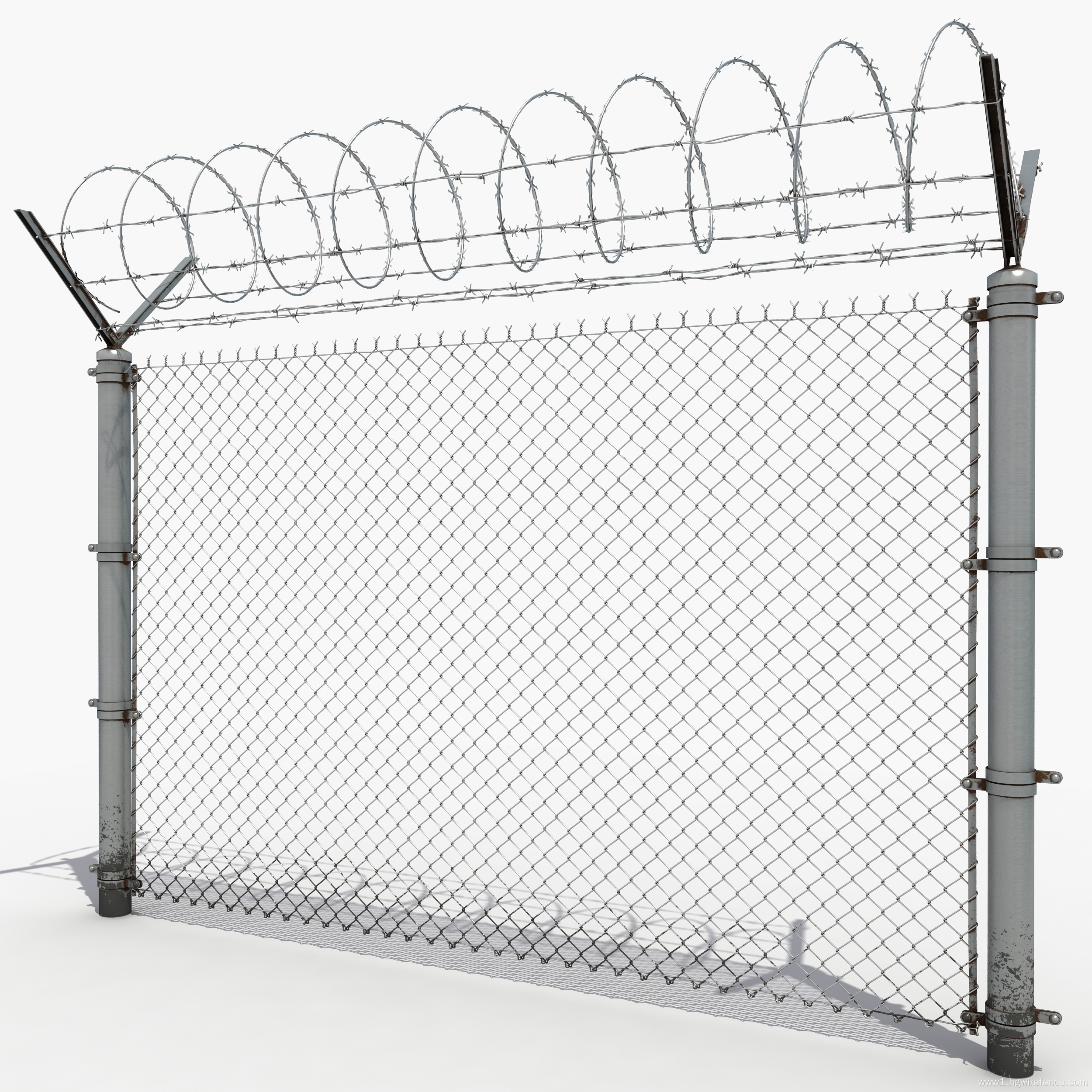 post PVC coated fence chain link fence