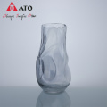 Vase de fleurs en verre de forme spéciale Vase en verre soufflé par bouche