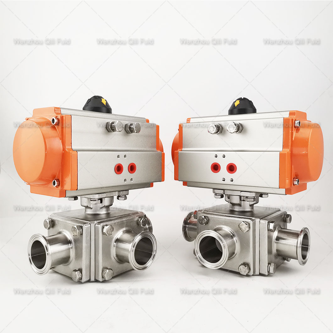 pneumatic three way ball valve (27)