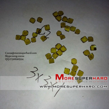 3*3*1 Monocrystal diamond plate for high quality tools Cocoa@moresuperhard.com