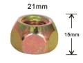 15mm kurze Messing Radmuttern