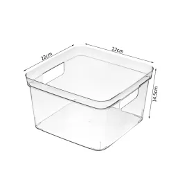 PET transparent cosmetics organizinze storage basket
