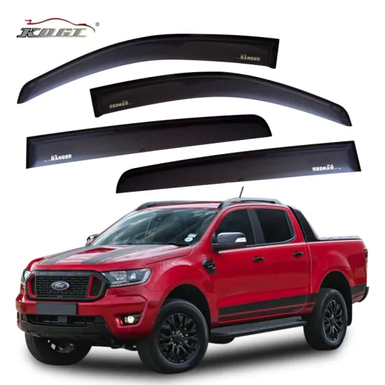 Top Quality Exterior Accessories: Window Visor for Ford Ranger T9 PMMA Rain Protection