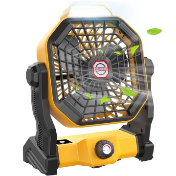 Ventilateur de camping rechargeable portable avec lumière