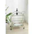 storage trolley with tempered glass