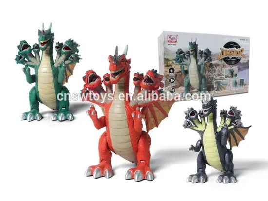 Wensheng robot dinosaur 7 heads standard walking with sound light