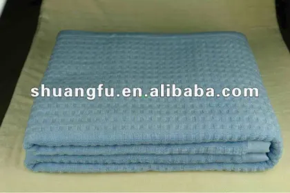bamboo fiber waffle towel bedding blanket