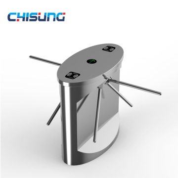New Design Dual Mechanism Stainless Steel Tripod Turnstiles with Reading Card and Semi-Automatic Function