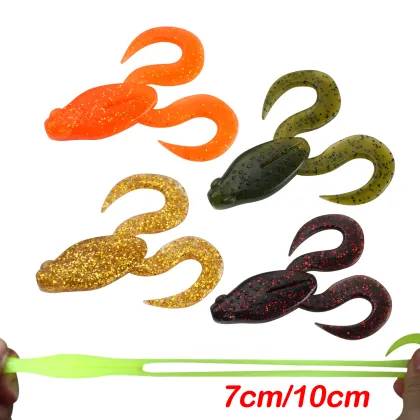 JOHNCOO TPR Soft Bait Fishing Lures - Floating Frog Baits for Freshwater