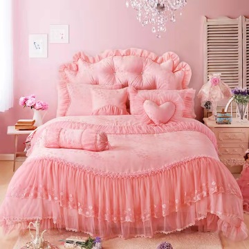 Wholesale Red Cotton Princess Duvet Bedding Sets: King Size, Silk Quilt, Bed Sheets & Crib Options