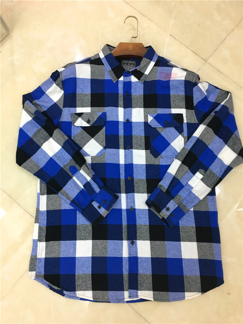 Men's Cotton Double-Pocket Red And Grey Checkered Shirt