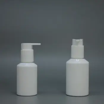 Opal Glass Bottles with Lotion Pumps