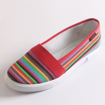 Cheap PVC Canvas Shoes and Logo are Acceptable for Women