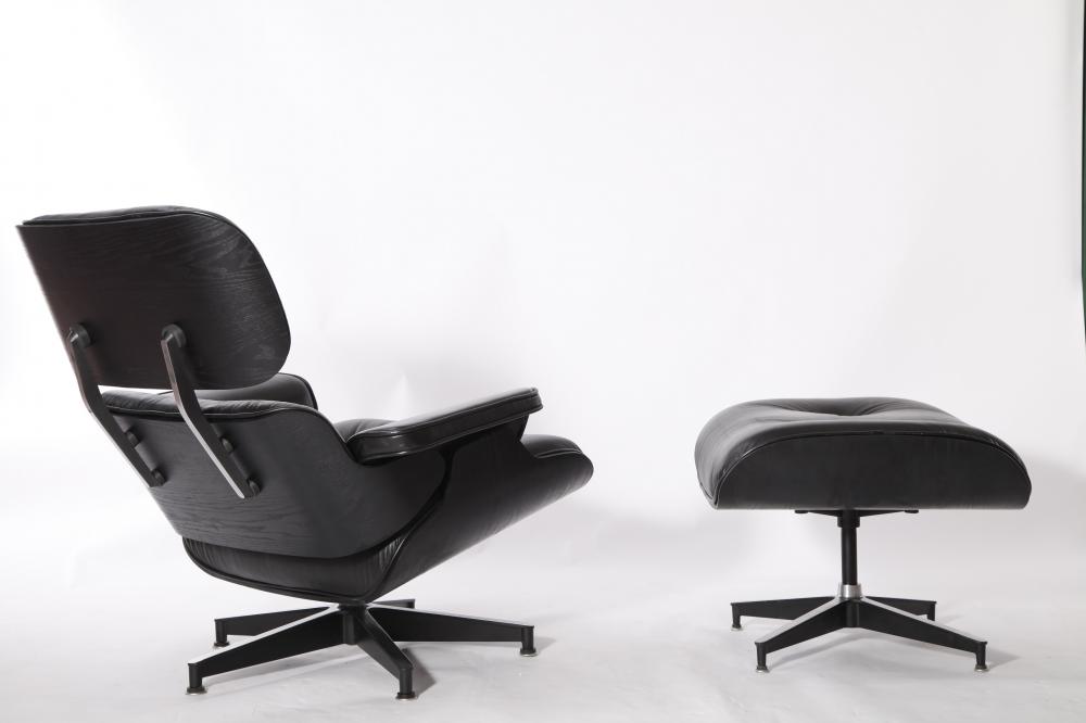 Eames Lounge Chair Replica All Black Edition