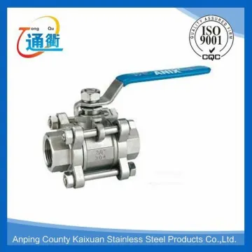 casting female threaded CF8M 3 piece bsp ball valve