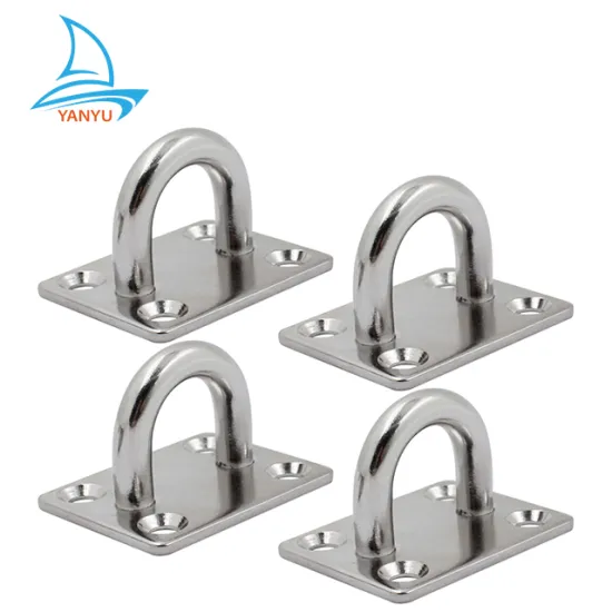 Manufacture High Polishing Stainless Steel 316 Diamond Square Pad Eye Plate For Marine Boat