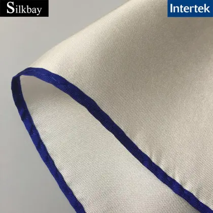 Nature White Printed 100% Silk Twill Scarf