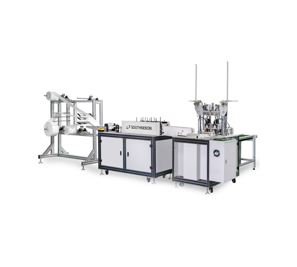 Automatic flat type face mask machine for surgical use