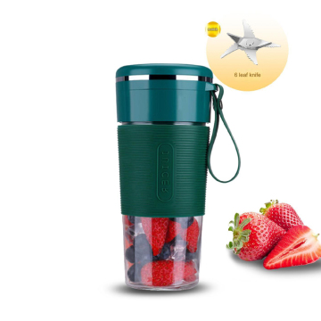 Portable 300ml Fruit Juicer: High-Quality, 6-Blade Blending Cup with 60W Power Motor and Rechargeable Design for Travel and Home Use