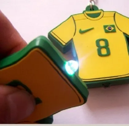 Led key chain /pvc key chain with led