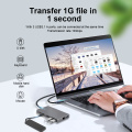 카드 리더 및 허브가있는 USB SATA 도킹 스테이션