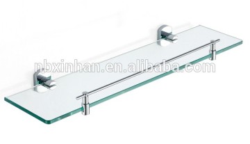 Elegant,wall mounted bathroom accessories metal glass shelf