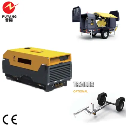 diesel air compressor in stock 405cfm