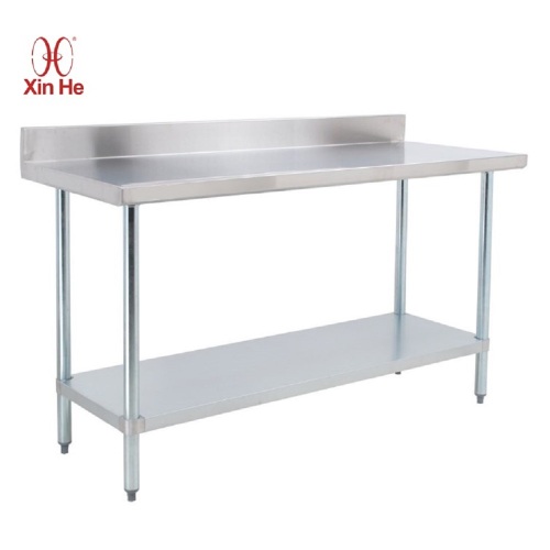 Customizable Commercial Kitchen Work Table With Under Shelf