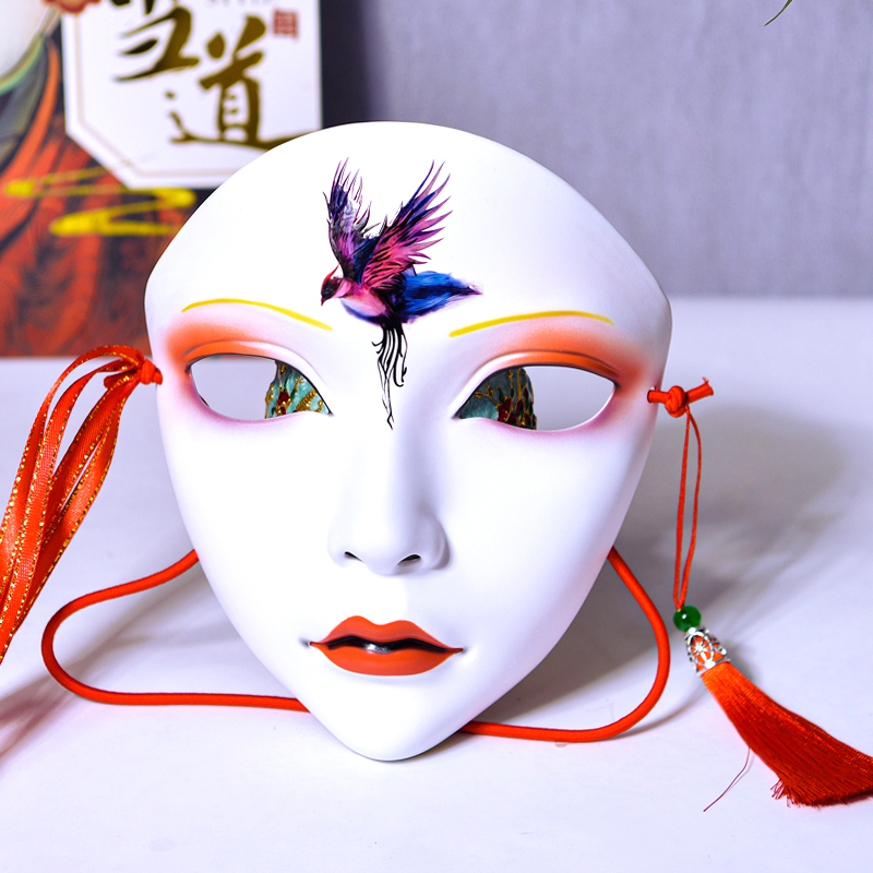 Chinese Traditional Phoenix Butterfly Resin Mask