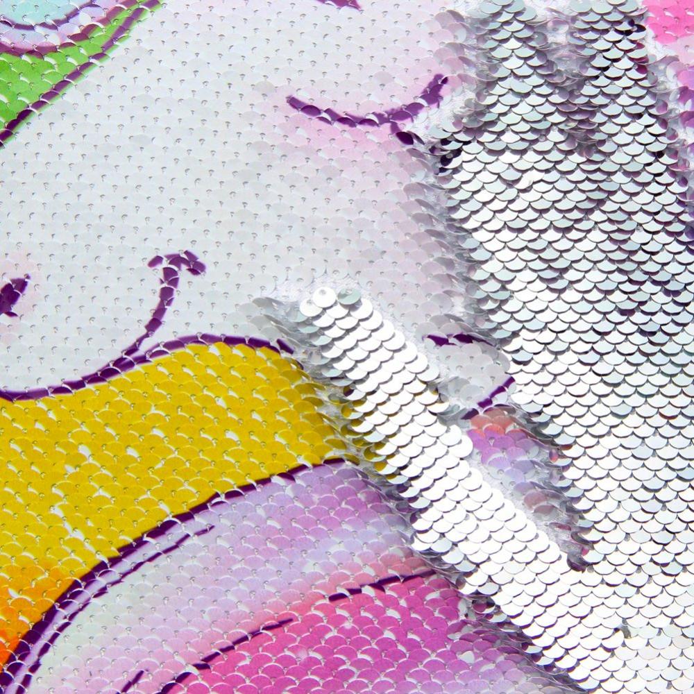 Unicorn Theme Reversible Sequin Pillow 8