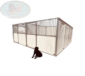 Hurricane-Resistant Temporary Horse Stable for Indoor/Outdoor Use