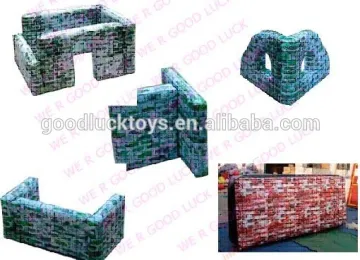 used Inflatable Paintball Bunkers/5 Man deluxe tactical inflatable piantball bunkers kits