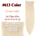 16 Clip in hair extension #613