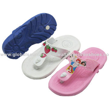 Cartoon Girls' Slippers, Comfortable to Wear, Various Colors, OEM Acceptable