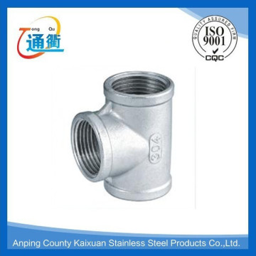 made in china casting female stainless steel fitting three-elbow