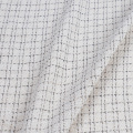 Jacquard in cotone bianco sporco